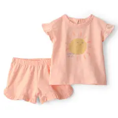 CARTER'S - Conjunto 2 Piezas Polera y Short Bebé Niña Carter´s