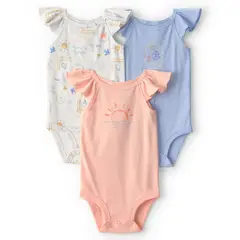 CARTER'S - Pack 3 Bodys Algodón Bebé Niña Carter´s