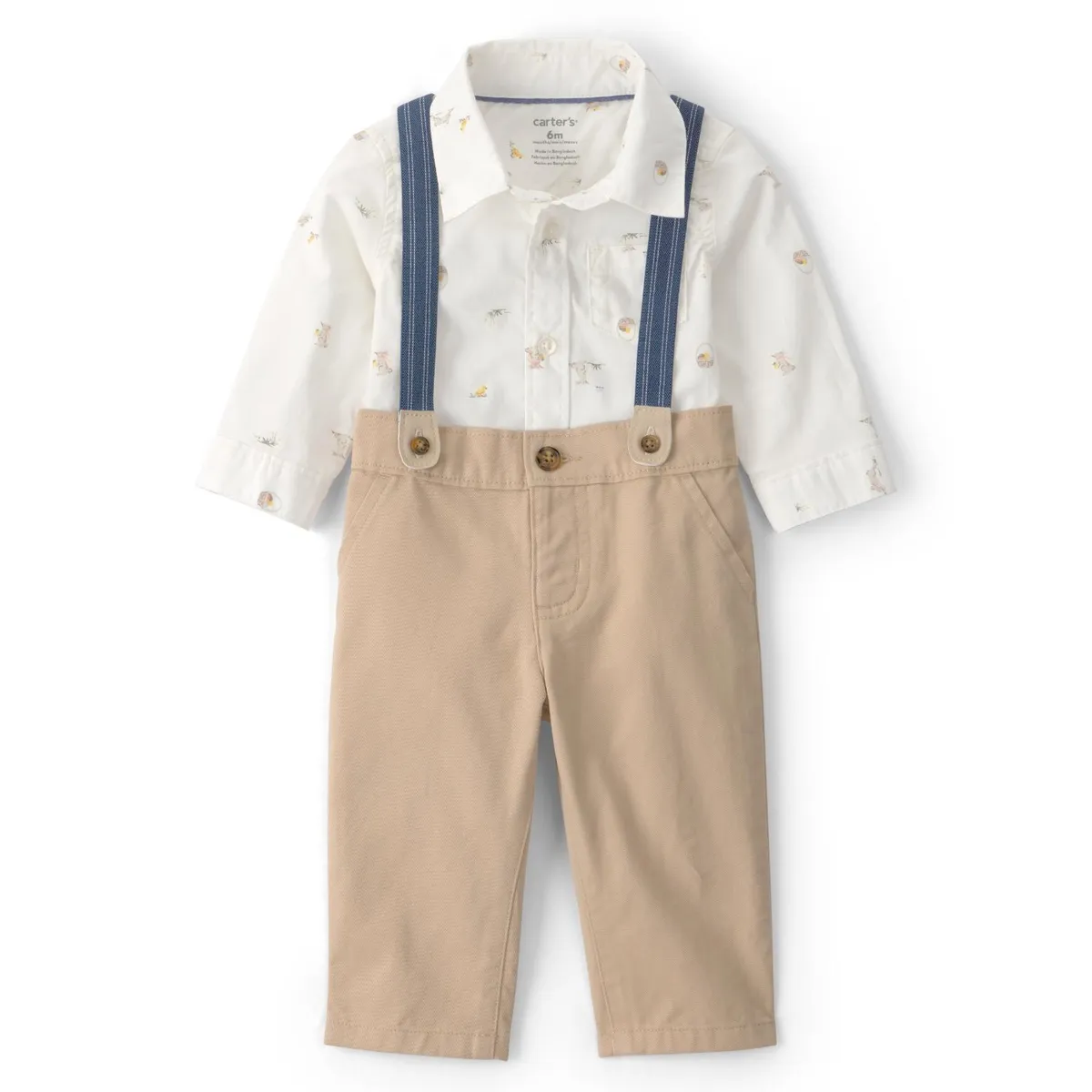 CARTER'S - Conjunto 2 Piezas Camisa tipo Body Y Pantalón Bebé Niño Carter´s