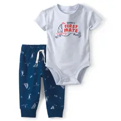 CARTER'S - Conjunto 2 Piezas Body y Pantalón Buzo Bebé Niño Carter´s