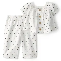 CARTER'S - Conjunto 2 Piezas Blusa y Pantalón Bebé Niña Carter´s