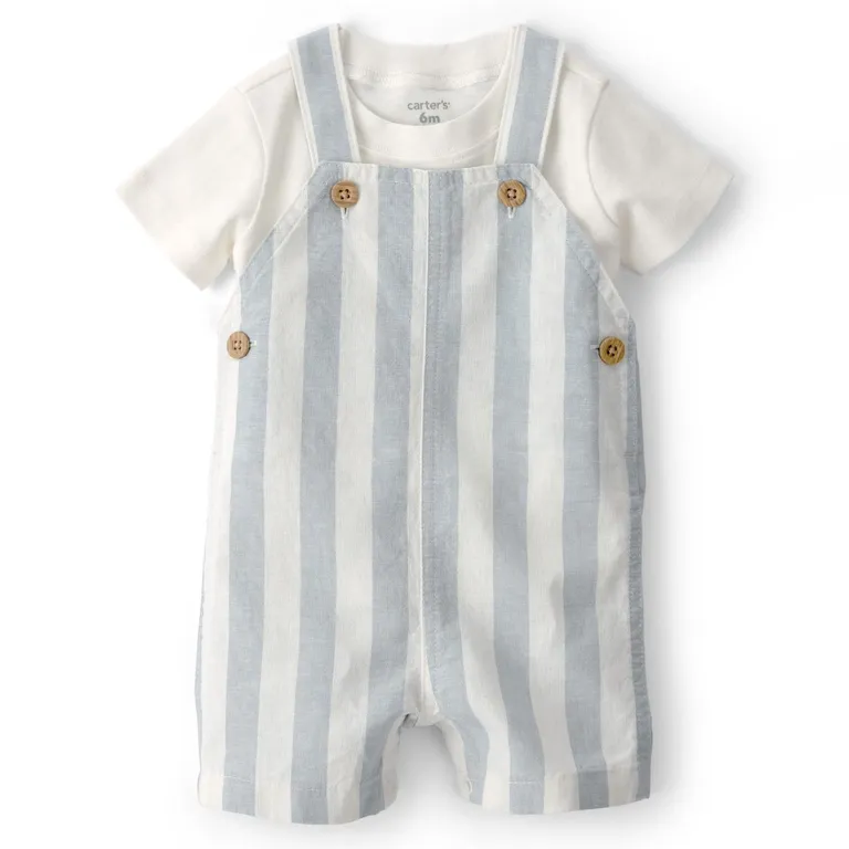Conjunto 2 Piezas Polera y Jardinera Bebé Niño