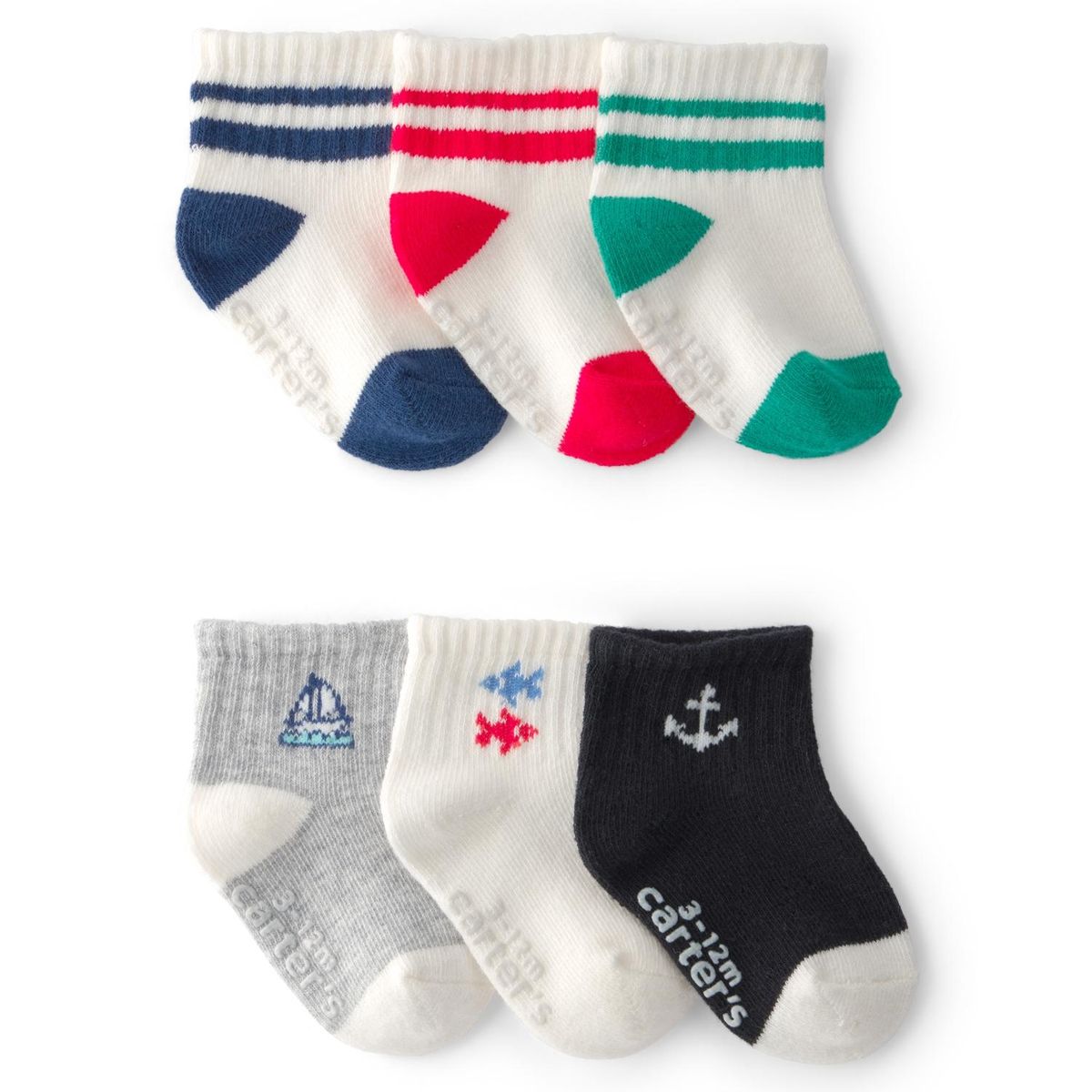 CARTER'S - Calcetines Pack 6 Pares Bebé Niño Carter´s
