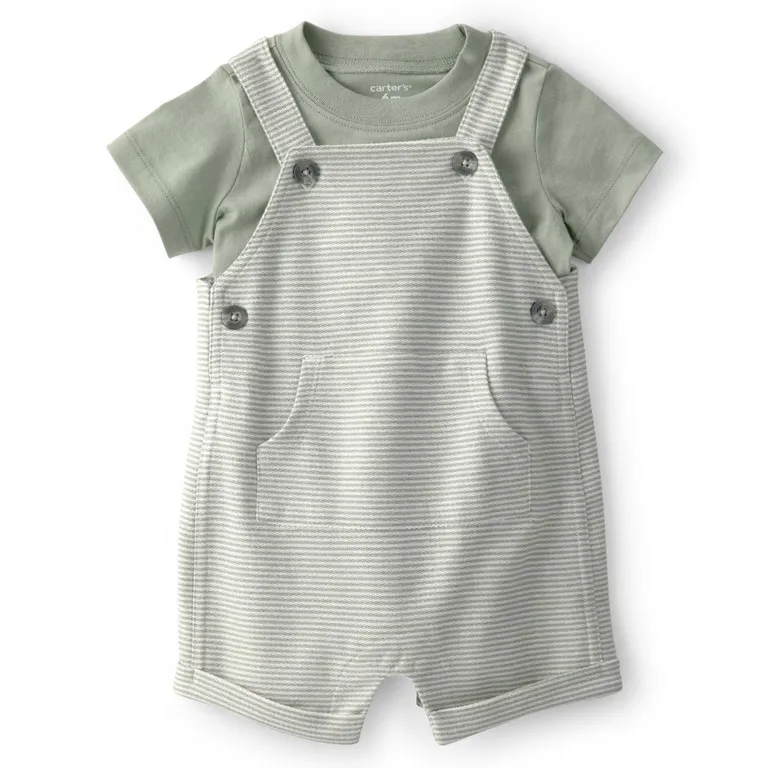 Conjunto 2 Piezas Polera y Jardinera Bebé Niño