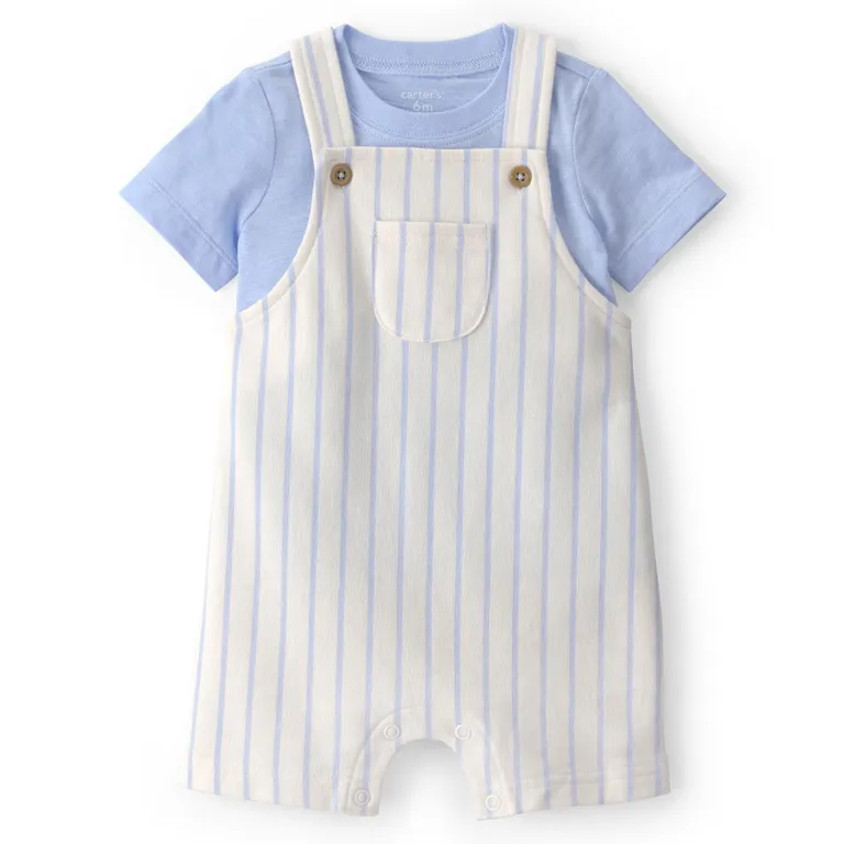 Conjunto 2 Piezas Polera y Jardinera Bebé Niño