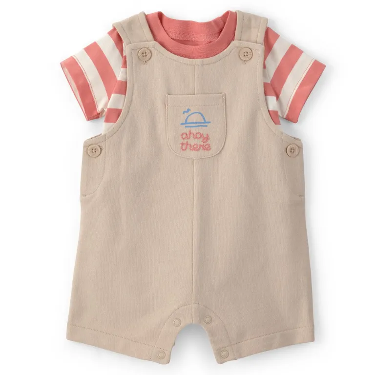 Conjunto 2 Piezas Polera y Jardinera Bebé Niño