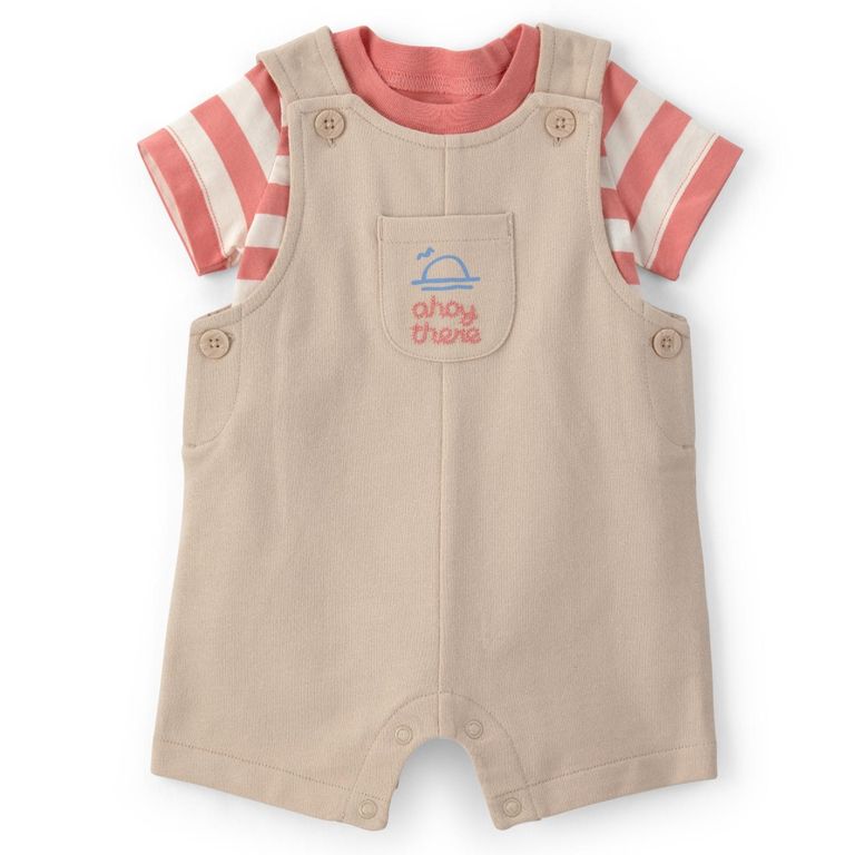 Conjunto 2 Piezas Polera y Jardinera Bebé Niño