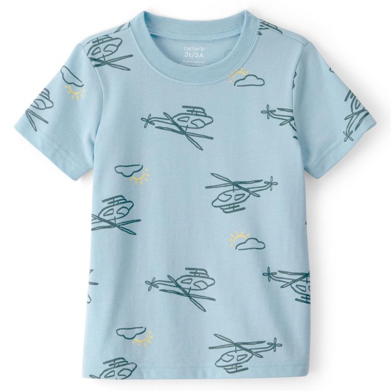 Polera Algodón Estampada Niño 2 A 5 Años
