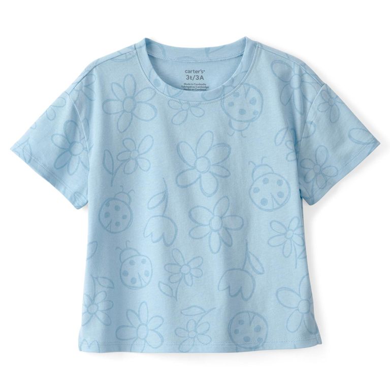 Polera Algodón Estampada Niña 2 A 5 Años