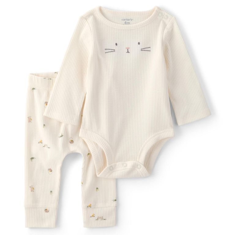 Conjunto 2 Piezas Body y Pantalón Bebé Unisex