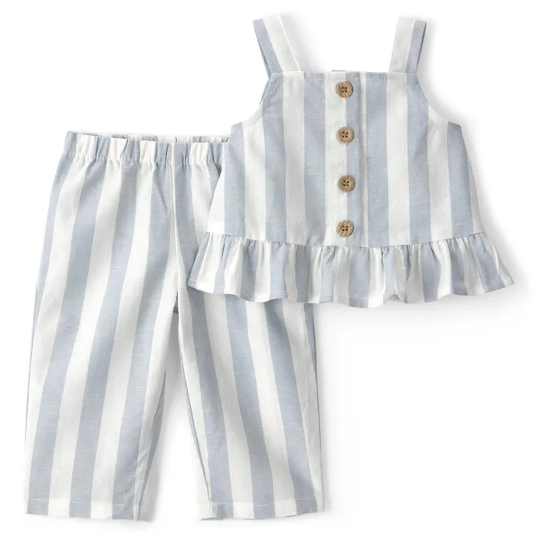 Conjunto 2 Piezas Blusa y Pantalón Bebé Niña