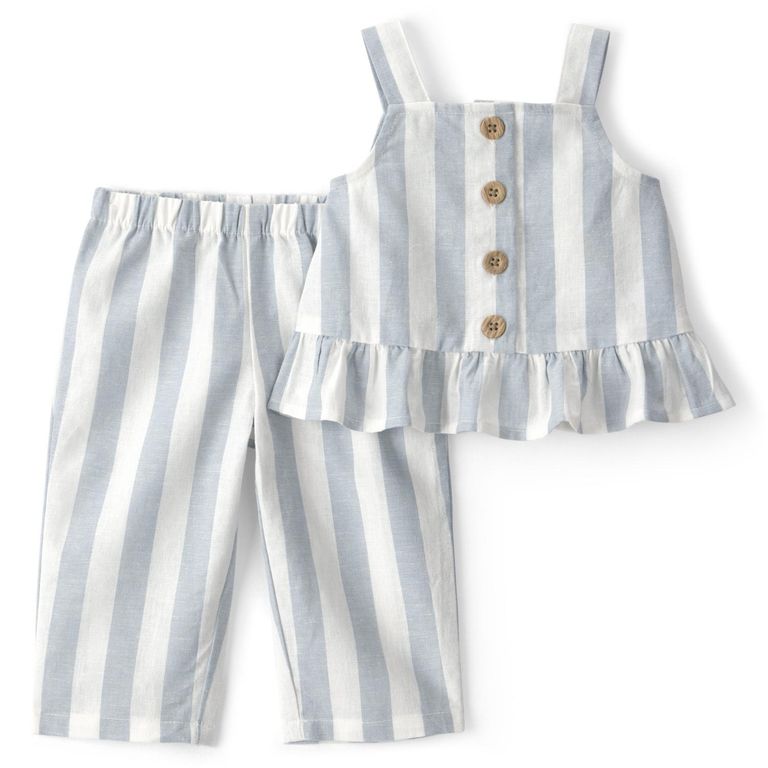 Conjunto 2 Piezas Blusa y Pantalón Bebé Niña