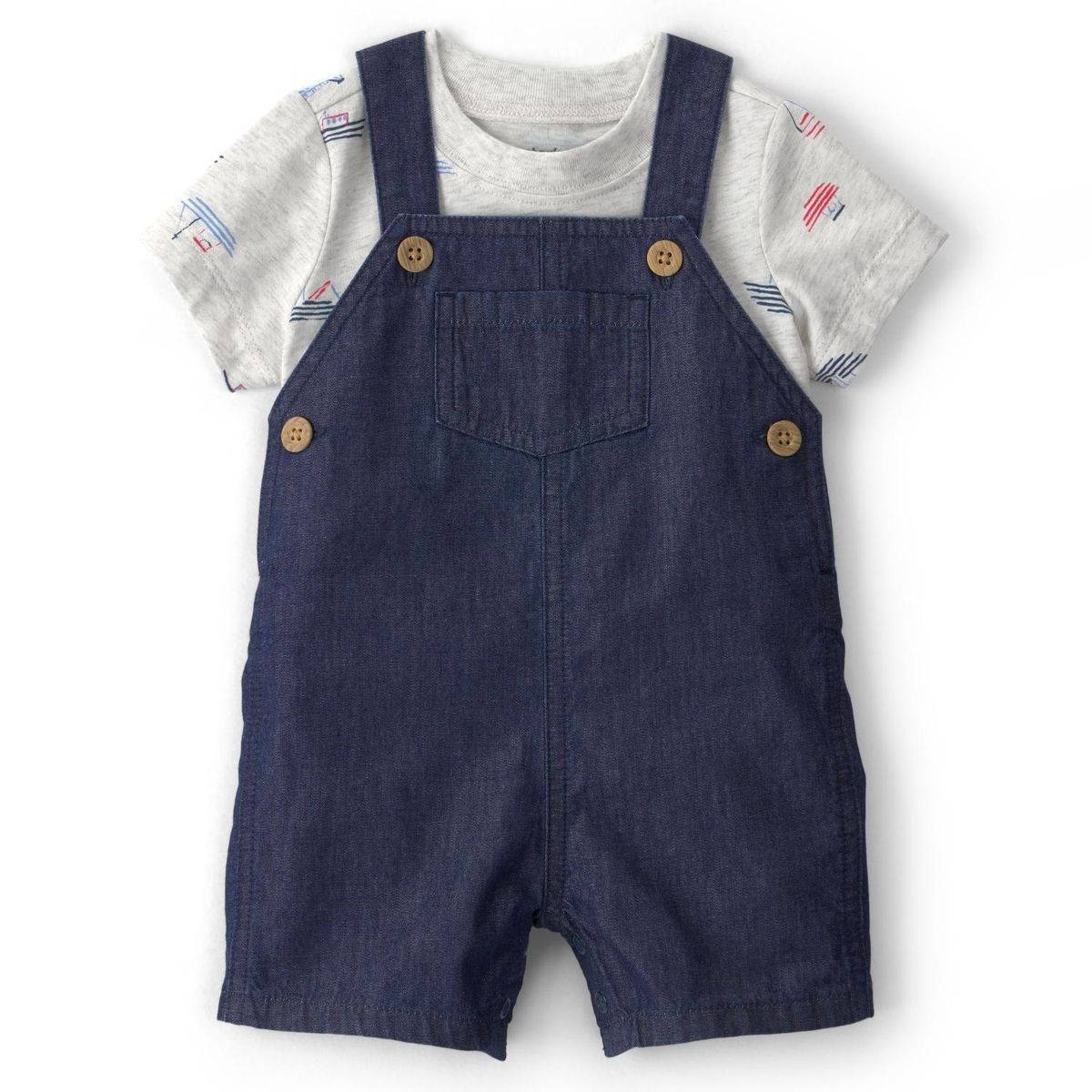 CARTER'S - Conjunto 2 Piezas Polera y Jardinera Bebé Niño Carter´s