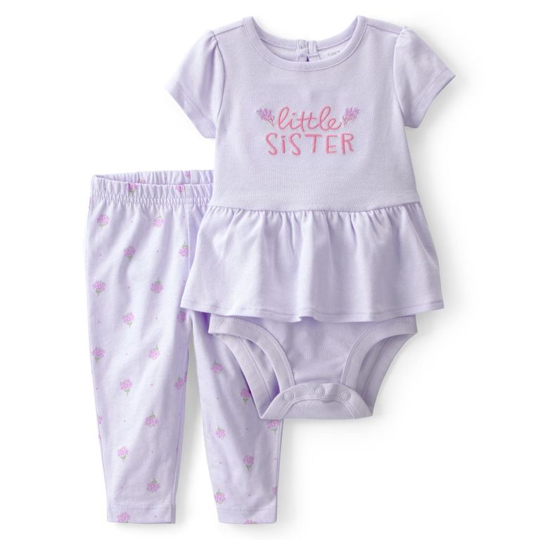 Conjunto 2 Piezas Body y Pantalón Bebé Niña