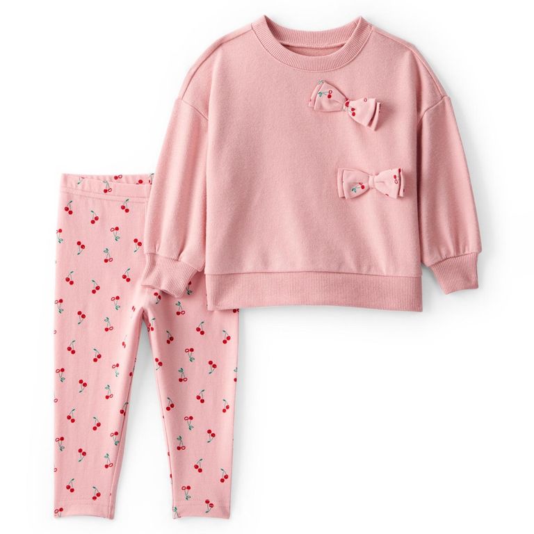 Conjunto 2 Piezas Polerón y Calza Bebé Niña