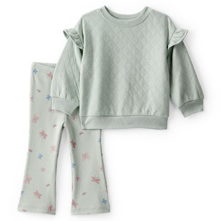Conjunto 2 Piezas Polerón y Calza Bebé Niña