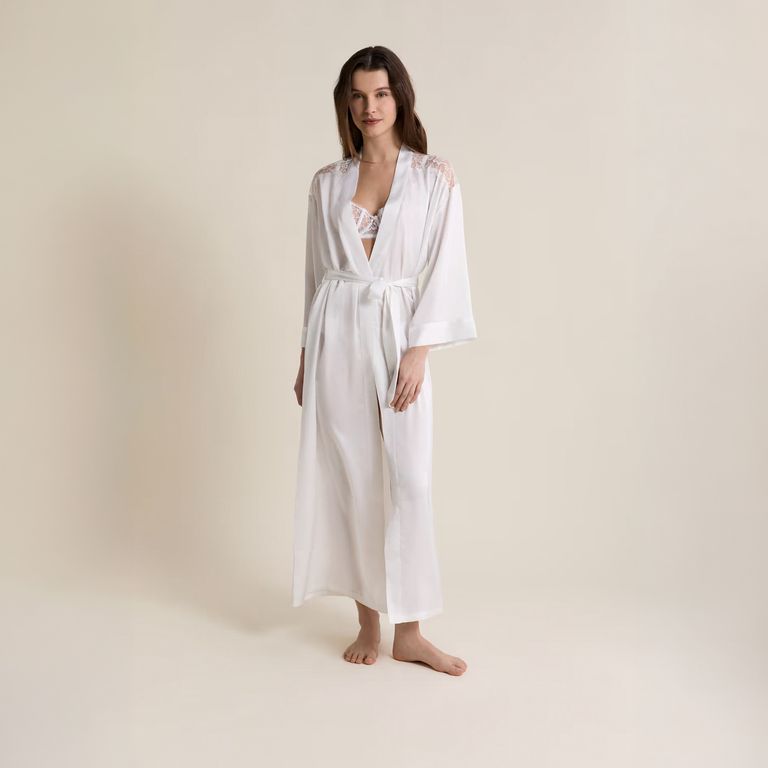 Bata Satín Mascarade Mujer