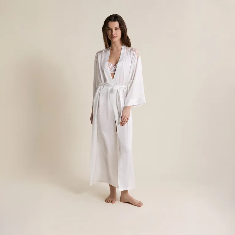 Bata Satín Mascarade Mujer