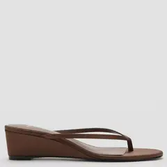 MANGO - Sandalia Cuña Tiras Mujer