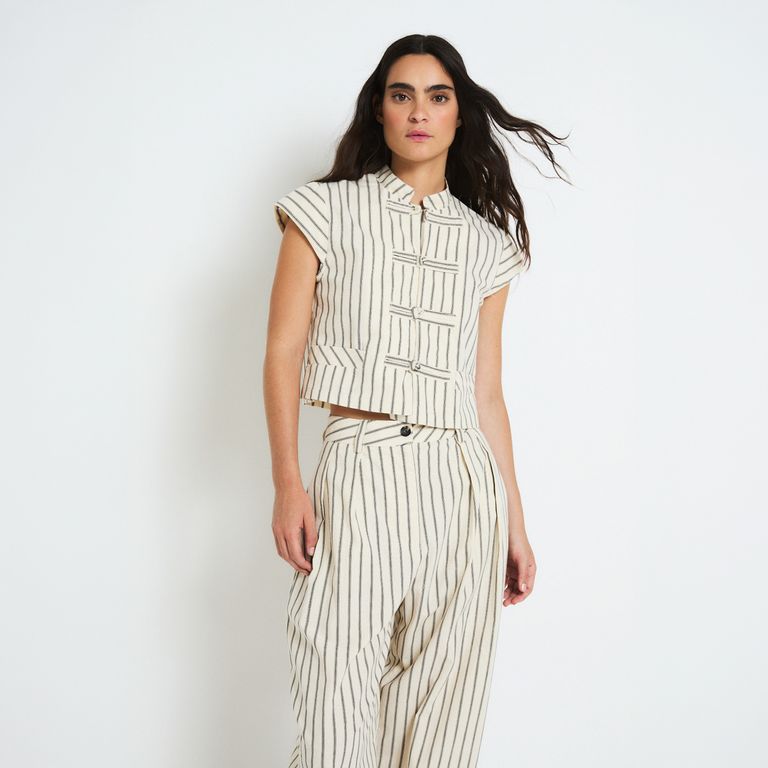 Top Ginza Rayas 100% Algodón Mujer