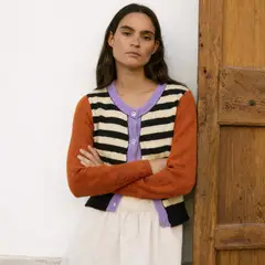 SOPHIE AND LUCIE - Chaleco Rayas 100% Algodón Mujer