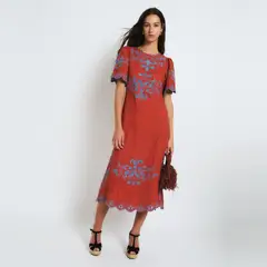 SOPHIE AND LUCIE - Vestido Estampado 100% Lino Mujer