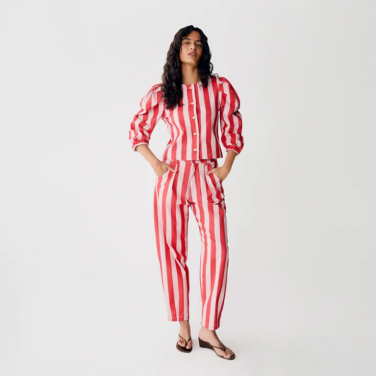 Pantalon Rayas 100% Algodón Mujer