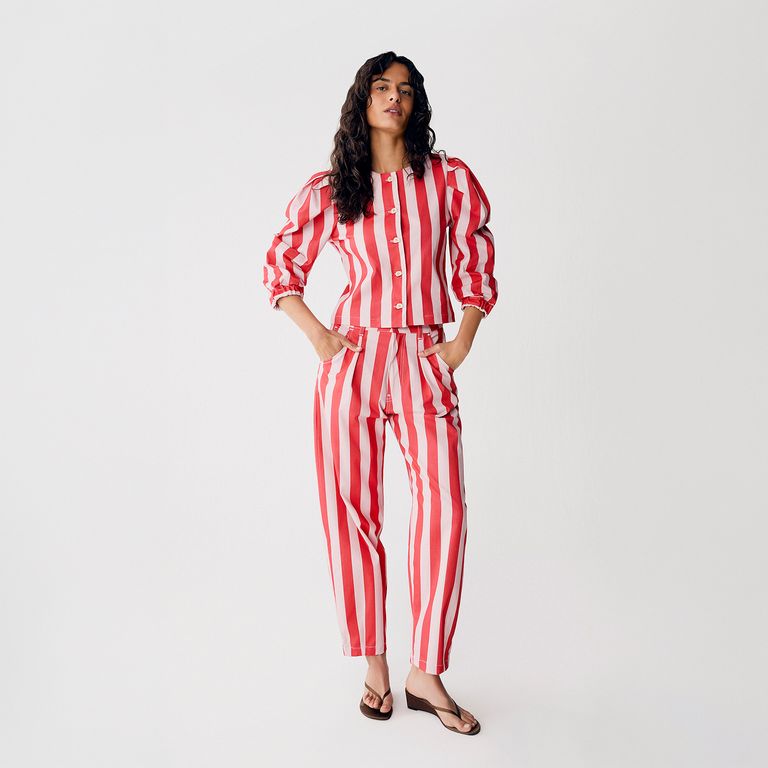 Pantalon Rayas 100% Algodón Mujer
