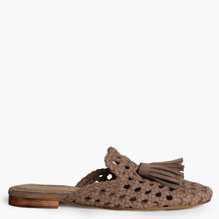 Zapato Destalondo Trenzado Mujer Taupe