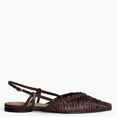 CORINA - Zapato Trenzado Mujer Café
