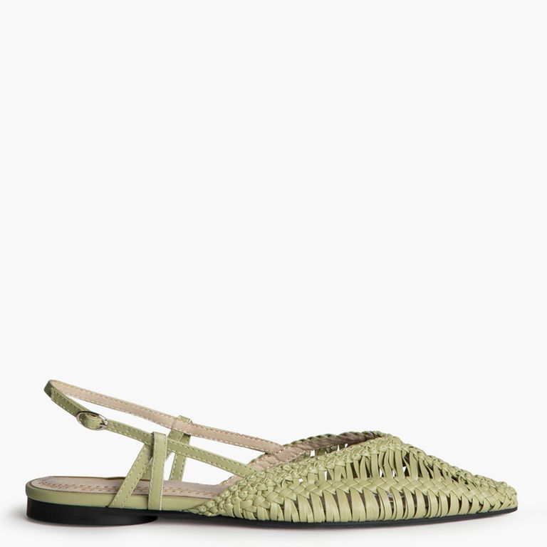 Zapato Trenzado Mujer Verde