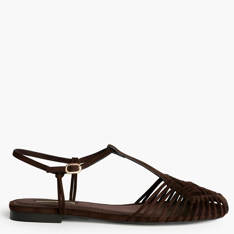 Zapato Trenzado Mujer Café