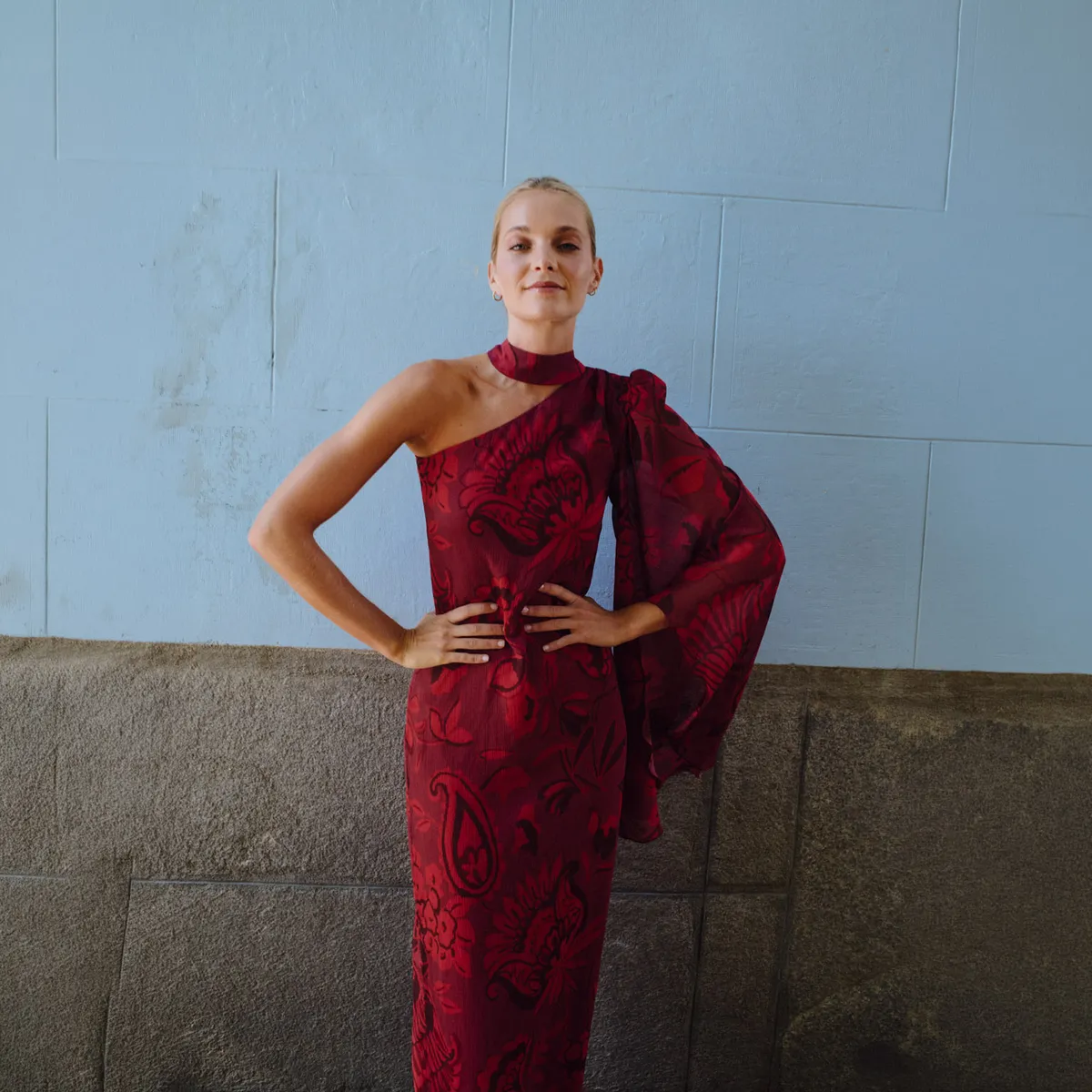 MATELIER - Vestido Una Manga Estampado Mujer Matelier