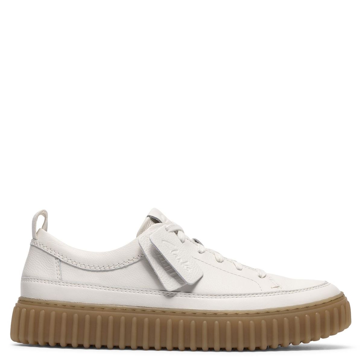 CLARKS - Zapato Casual Hombre Cuero Blanco Clarks