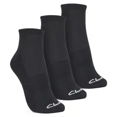 CLARKS - Pack de 3 Calcetines Hombre Negro