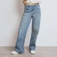 BROWNIE - Jeans Estrellas 100% Algodón Mujer