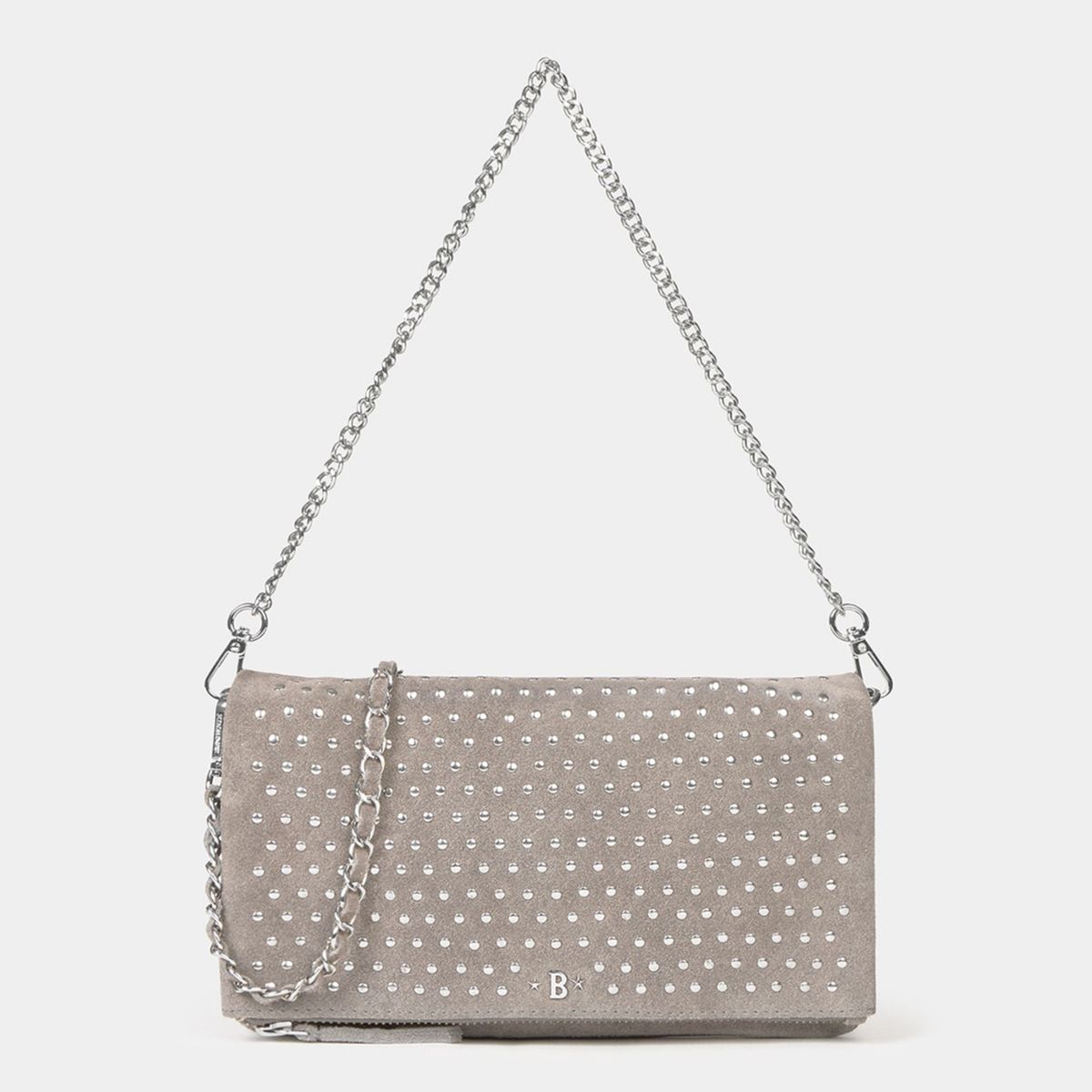 BROWNIE - Cartera Tachitas 100% Cuero Mujer Brownie