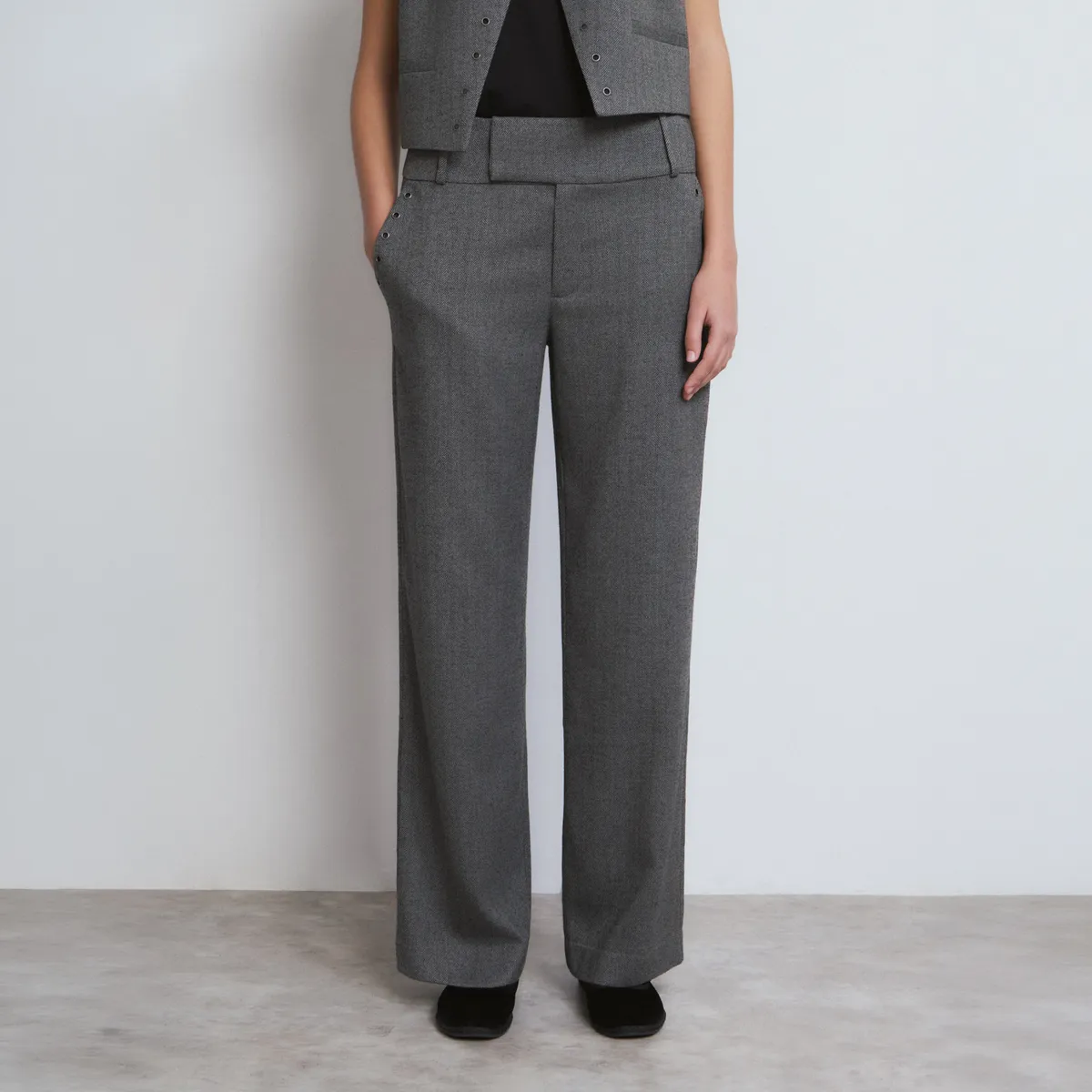 BROWNIE - Pantalón Espiga Eyelets Mujer Brownie