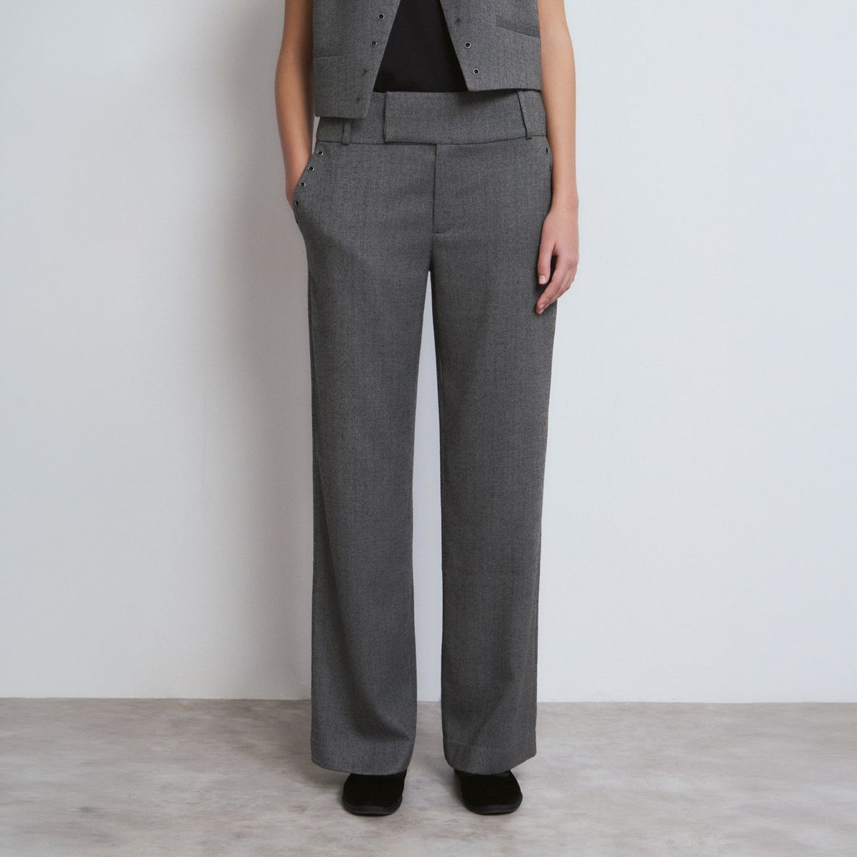 BROWNIE - Pantalón Espiga Eyelets Mujer Brownie