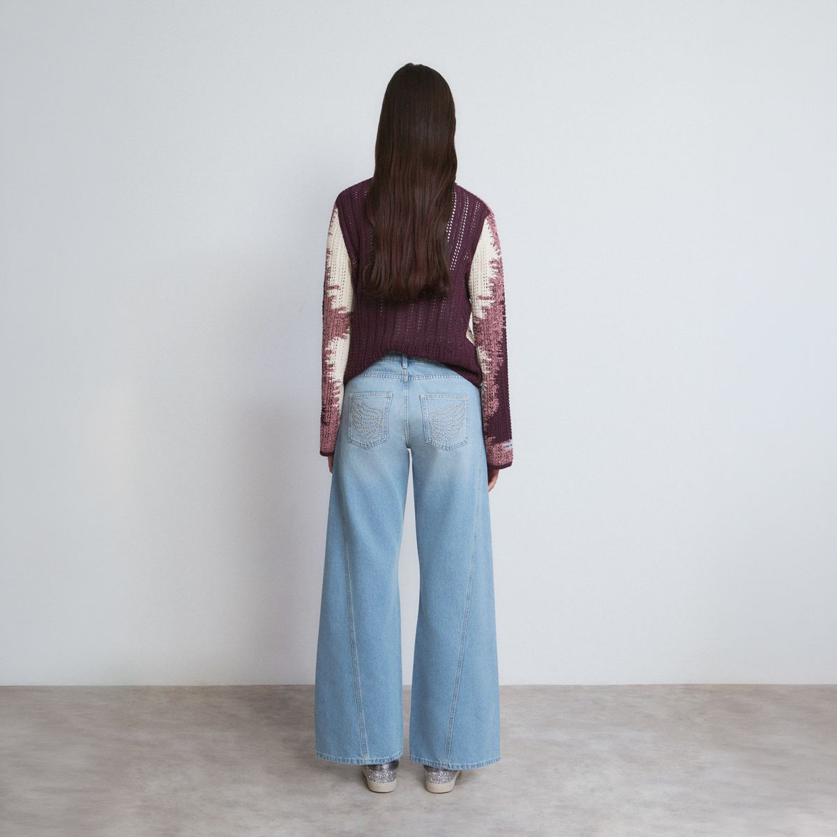 BROWNIE - Jeans Culotte Alas 100% Algodón Mujer Brownie
