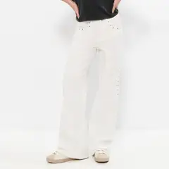 BROWNIE - Pantalón Lateral Tachas 100% Algodón Mujer