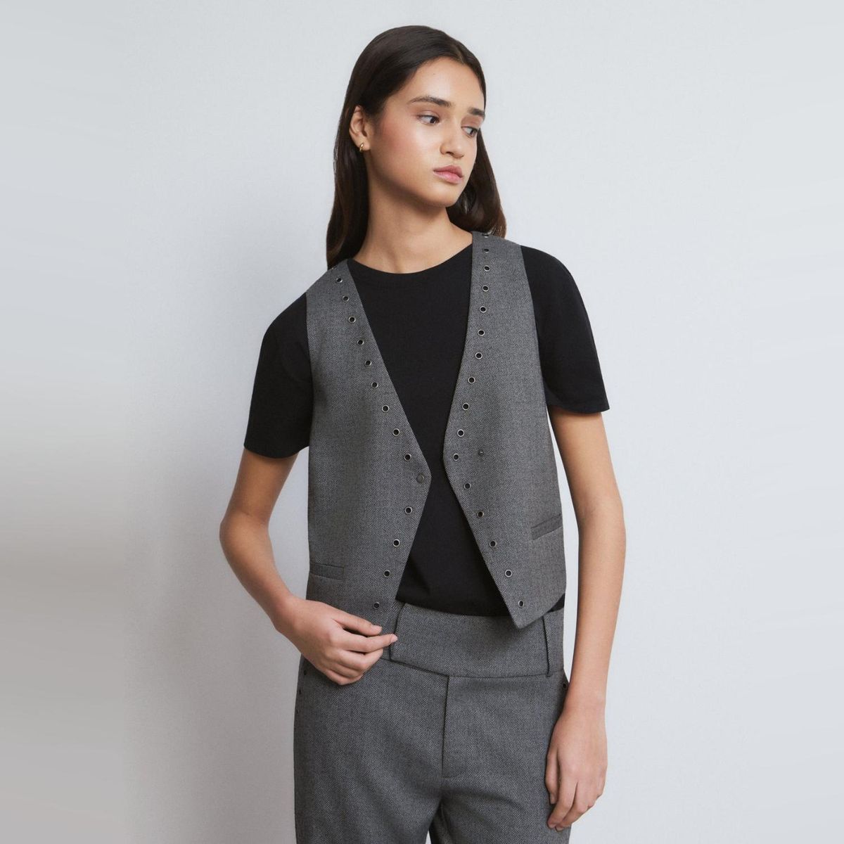 BROWNIE - Vest Cruzado Eyelets Mujer Brownie
