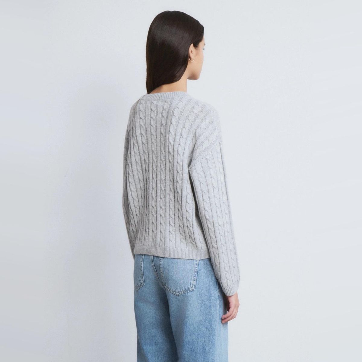 BROWNIE - Sweater Trenzas Bordado Perro Mujer Brownie