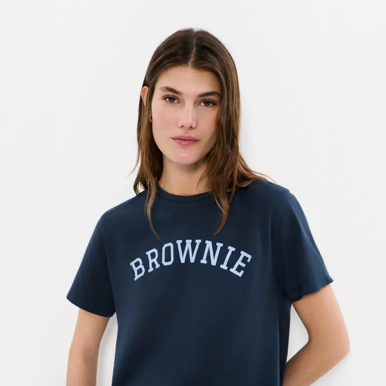 Polera Algodón Texto Mujer
