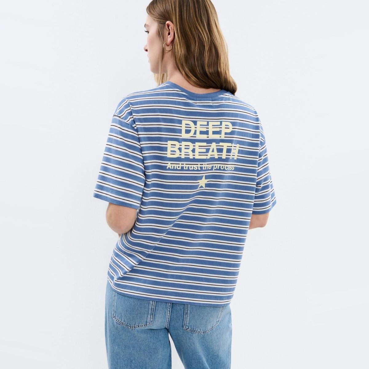BROWNIE - Polera Raya Tejida Con Estampado Mujer Brownie