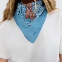BROWNIE - Pañuelo Estampado Perrito Mujer