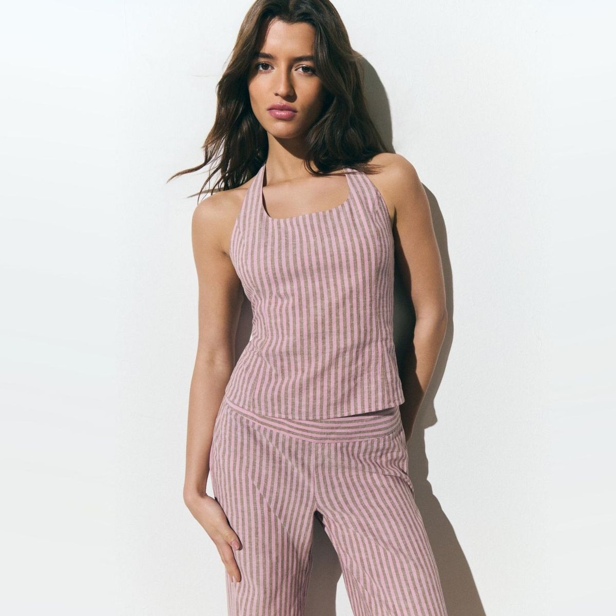BROWNIE - Top Halter Rayas Mujer Brownie