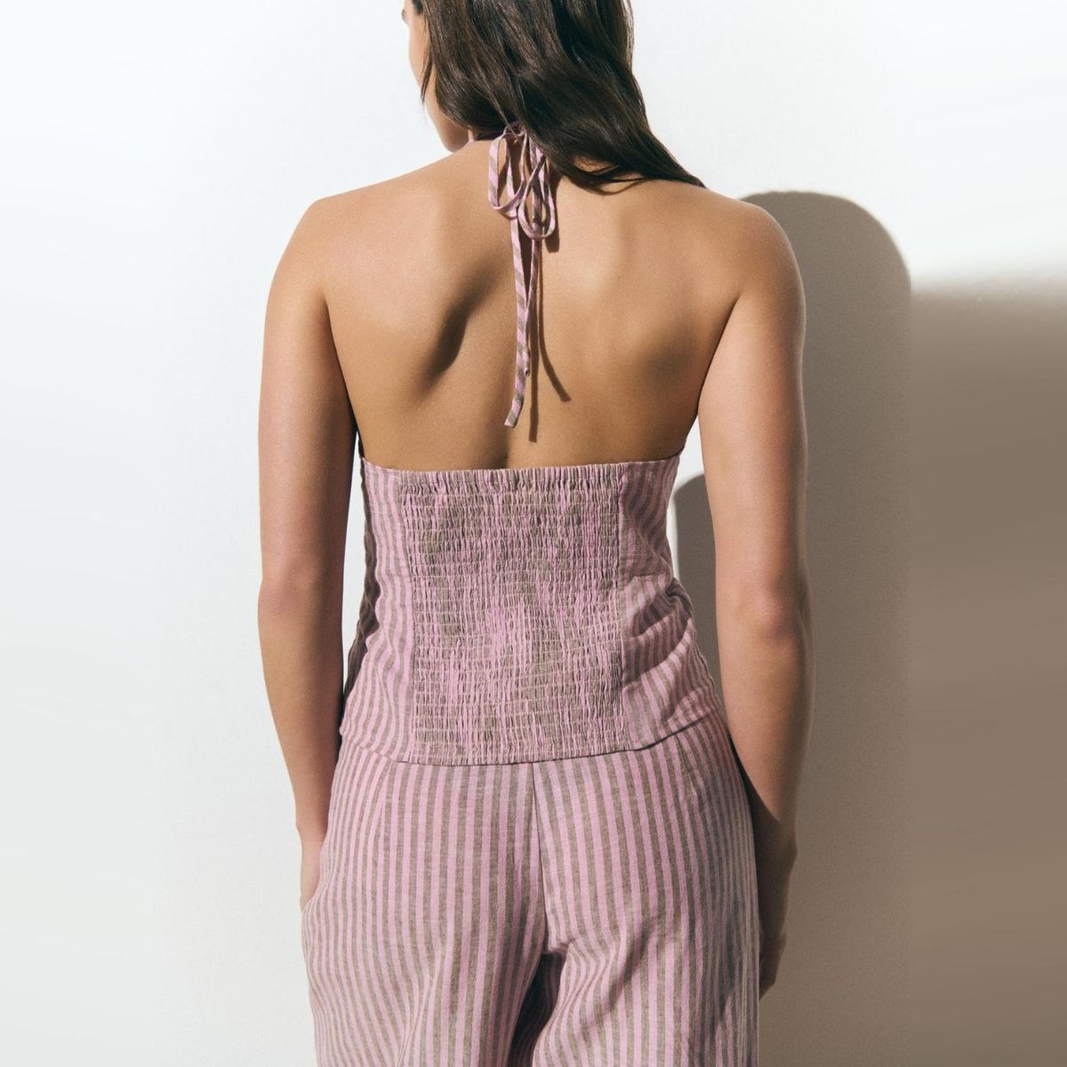 BROWNIE - Top Halter Rayas Mujer Brownie
