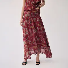 BROWNIE - Falda Larga Estampada Mujer