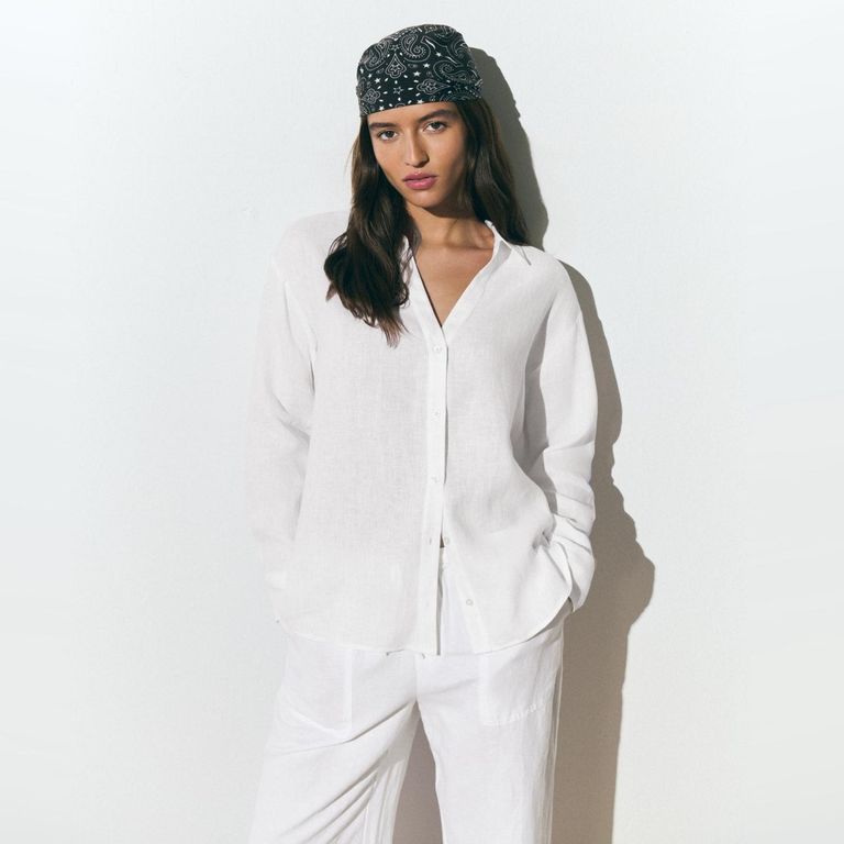 Camisa De Lino 100% Mujer